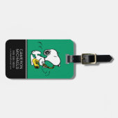 Erdnüsse | Snoopy Saxophone Player Gepäckanhänger (Vorderseite horizontal)