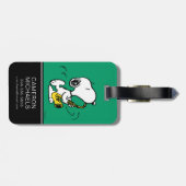 Erdnüsse | Snoopy Saxophone Player Gepäckanhänger (Rückseite horizontal)