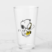 Erdnüsse | Snoopy Saxophone Player Glas (Vorderseite)