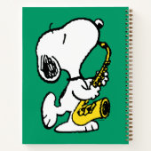 Erdnüsse | Snoopy Saxophone Player Notizblock (Rückseite)