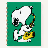 Erdnüsse | Snoopy Saxophone Player Notizblock (Vorderseite)