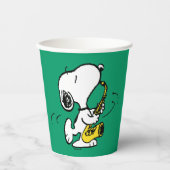 Erdnüsse | Snoopy Saxophone Player Pappbecher (Vorderseite)