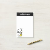 Erdnüsse | Snoopy Saxophone Player Post-it Klebezettel (Auf Schreibtisch)