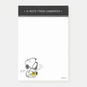 Erdnüsse | Snoopy Saxophone Player Post-it Klebezettel (Vorderseite)
