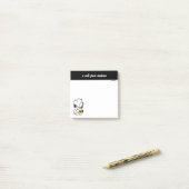 Erdnüsse | Snoopy Saxophone Player Post-it Klebezettel (Auf Schreibtisch)