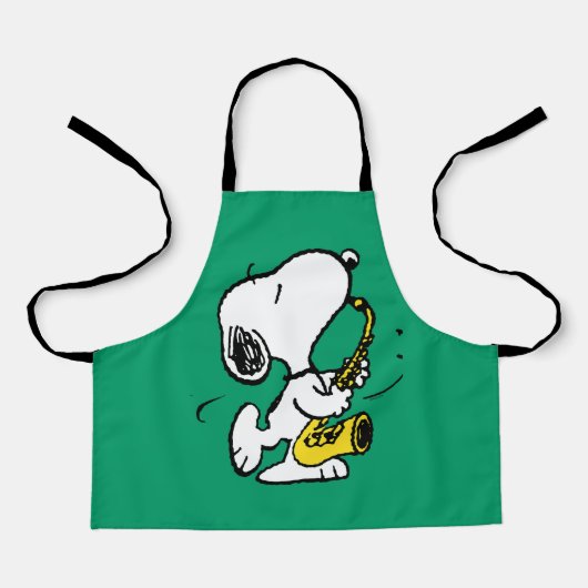 Erdnüsse | Snoopy Saxophone Player Schürze (Vorderseite)