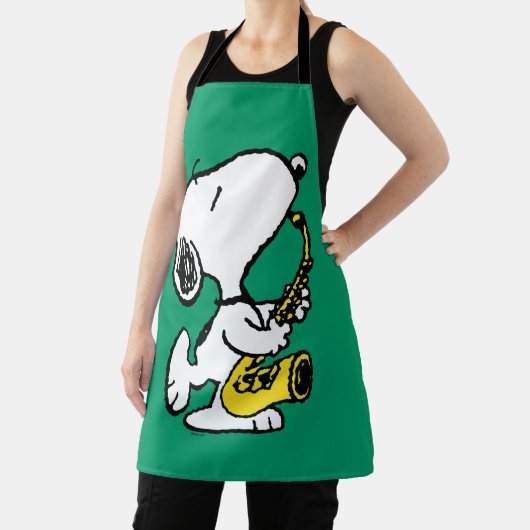 Erdnüsse | Snoopy Saxophone Player Schürze (InSitu)