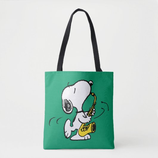 Erdnüsse | Snoopy Saxophone Player Tasche (Vorderseite)