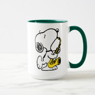 Erdnüsse   Snoopy Saxophone Player Tasse