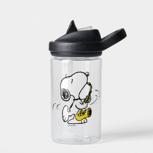 Erdnüsse | Snoopy Saxophone Player Trinkflasche (Links)