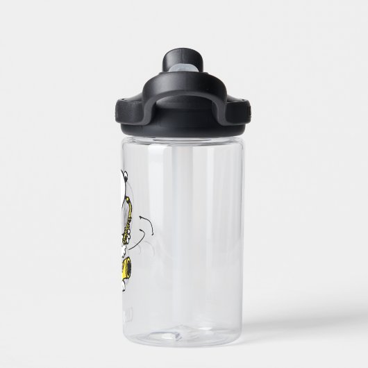 Erdnüsse | Snoopy Saxophone Player Trinkflasche (Rückseite)