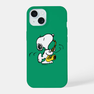 Erdnüsse Snoopy Saxophonspieler iPhone 15 Hülle