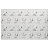 ERDNÜSSE | Snoopy Schwarz-Weiß-Comics Stoff (Fat Quarter (45,7 x 55,9 cm))