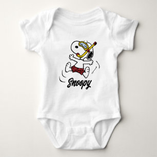 Erdnüsse Snoopy Scuba Diver Baby Strampler