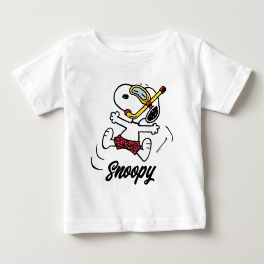 Erdnüsse | Snoopy Scuba Diver Baby T-shirt (Vorderseite)