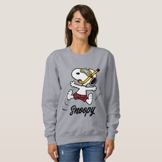 Erdnüsse | Snoopy Scuba Diver Sweatshirt (Vorne ganz)