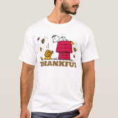 Erdnüsse| Snoopy Sei dankbar T-Shirt (Vorderseite)