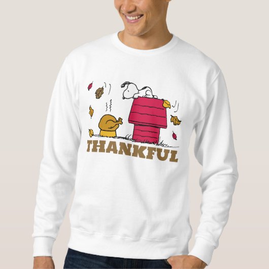 Erdnüsse | Snoopy Seid dankbar Sweatshirt (Vorderseite)