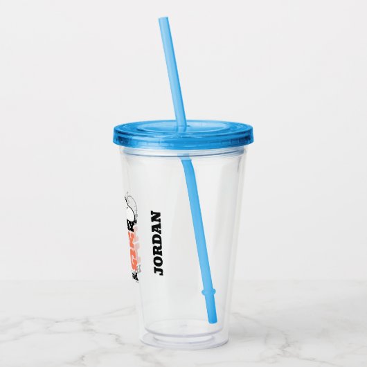 Erdnüsse | Snoopy Sie sagen Lazy Hund, als wäre es Acryltrinkbecher (Links)