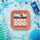 Erdnüsse | Snoopy Sie sagen Lazy Hund, als wäre es Pappteller (Party)