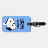 Erdnüsse | Snoopy sieht aus Gepäckanhänger (Vorderseite horizontal)