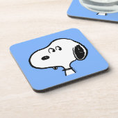 Erdnüsse | Snoopy sieht aus Getränkeuntersetzer (Linke Seite)