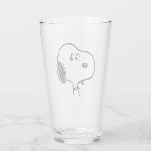 Erdnüsse | Snoopy sieht aus Glas (Rückseite)
