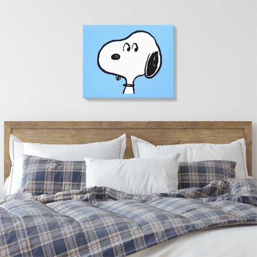 Erdnüsse | Snoopy sieht aus Leinwanddruck (Insitu (Schlafzimmer))