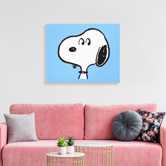Erdnüsse | Snoopy sieht aus Leinwanddruck (Insitu (Wohnzimmer))