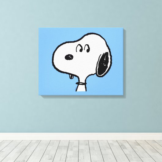 Erdnüsse | Snoopy sieht aus Leinwanddruck (Insitu (Holzboden))