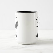 Erdnüsse | Snoopy sieht aus | Name hinzufügen Tasse (Zentrum)