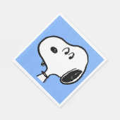 Erdnüsse | Snoopy sieht aus Serviette (Ecke)