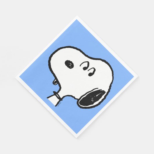 Erdnüsse | Snoopy sieht aus Serviette (Ecke)