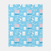 Erdnüsse | Snoopy Snow Day Patterns Fleecedecke (Vorderseite)