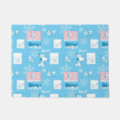 Erdnüsse | Snoopy Snow Day Patterns Fußmatte (Vorderseite)
