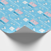 Erdnüsse | Snoopy Snow Day Patterns Geschenkpapier (Ecke)