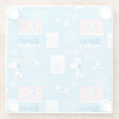 Erdnüsse | Snoopy Snow Day Patterns Glasuntersetzer (Rückseite)