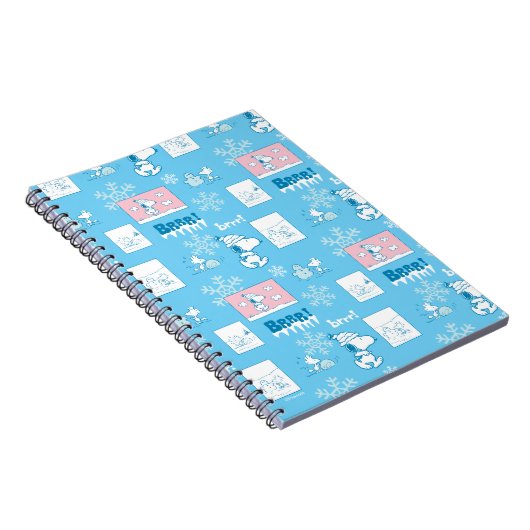 Erdnüsse | Snoopy Snow Day Patterns Notizblock (Rechte Seite)