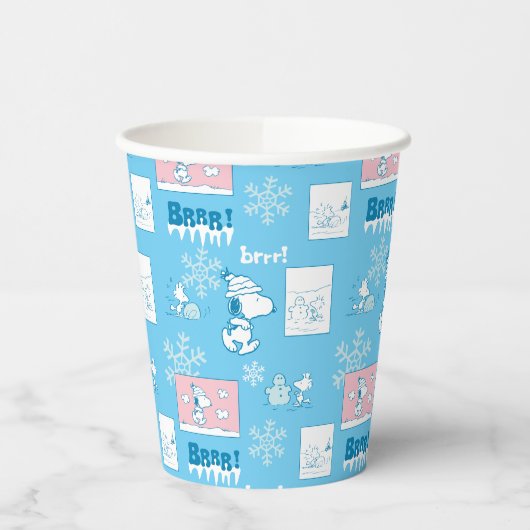 Erdnüsse | Snoopy Snow Day Patterns Pappbecher (Links)