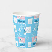 Erdnüsse | Snoopy Snow Day Patterns Pappbecher (Rechts)