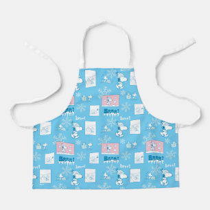 Erdnüsse   Snoopy Snow Day Patterns Schürze