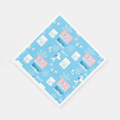 Erdnüsse | Snoopy Snow Day Patterns Serviette (Ecke)