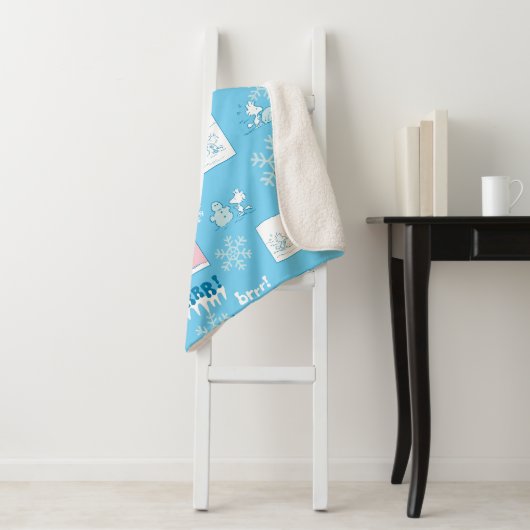 Erdnüsse | Snoopy Snow Day Patterns Sherpadecke (Beispiel)