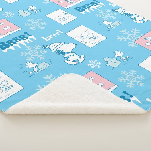 Erdnüsse | Snoopy Snow Day Patterns Sherpadecke (3/4)