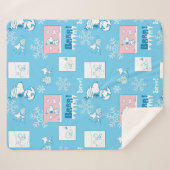 Erdnüsse | Snoopy Snow Day Patterns Sherpadecke (Vorderseite (Horizontal))