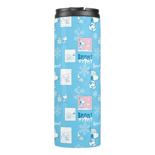 Erdnüsse | Snoopy Snow Day Patterns Thermosbecher (Rückseite)