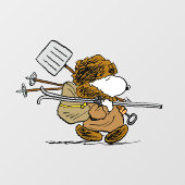 Erdnüsse | Snoopy Snow Warrior Fensteraufkleber (Blatt)