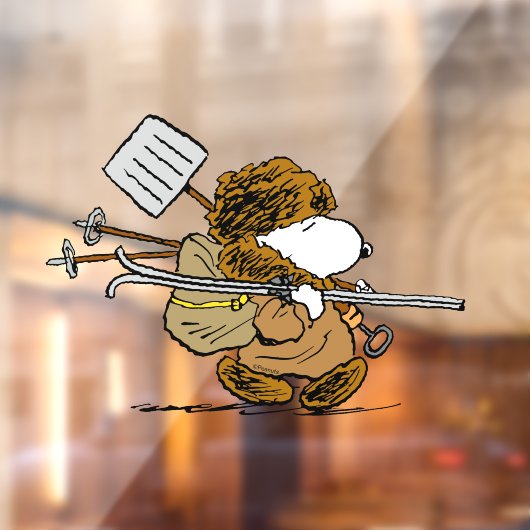 Erdnüsse | Snoopy Snow Warrior Fensteraufkleber (Blatt 2)