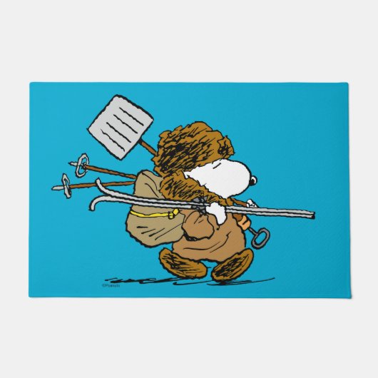 Erdnüsse | Snoopy Snow Warrior Fußmatte (Vorderseite)