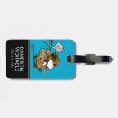 Erdnüsse | Snoopy Snow Warrior Gepäckanhänger (Rückseite horizontal)